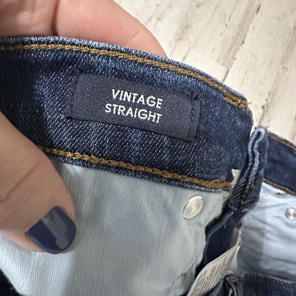 J Crew Vintage Straight Jeans 30 Ankle White Stars Patriotic July Blue BBQ Party - Picture 7 of 10